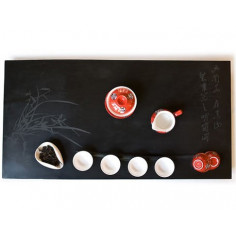 Чабань «Орхідея» із чорного каменю 2