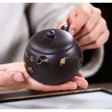 "Зустріч весни" - чайник з ісинської глини