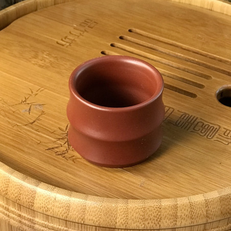 Чаша у формі сегмента бамбука з ісинської глини