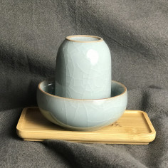 Чайна пара з блакитного геяо