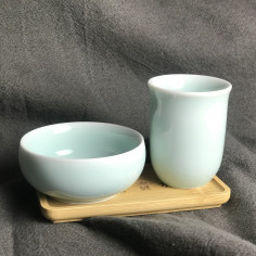 Чайна пара з блакитного дияо