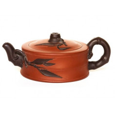 Двоколірний чайник із ісинської глини «Сегмент бамбука»