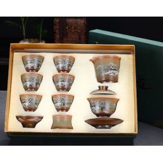 Благодатний сніг - набір керамічного посуду в подарунковій коробці 2