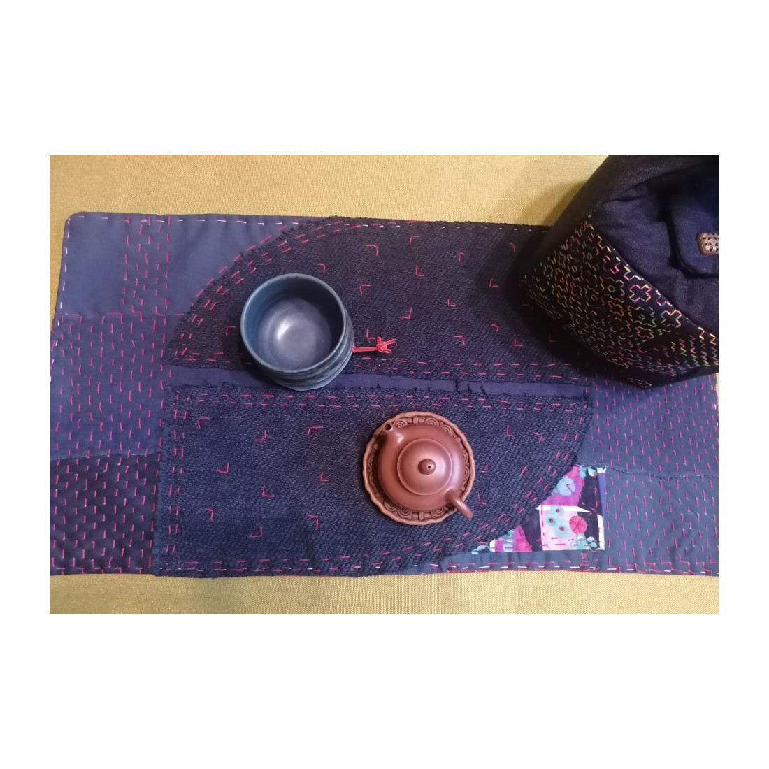 Сумка для посуду та килимок в японському стилі Сумка для посуду та килимок в японському стилі