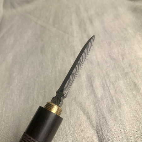 Ніж для пуера із чорного дерева з візерунком