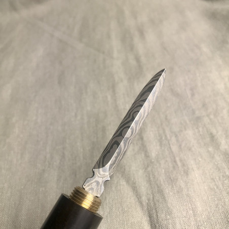 Ніж для пуера із чорного дерева з візерунком