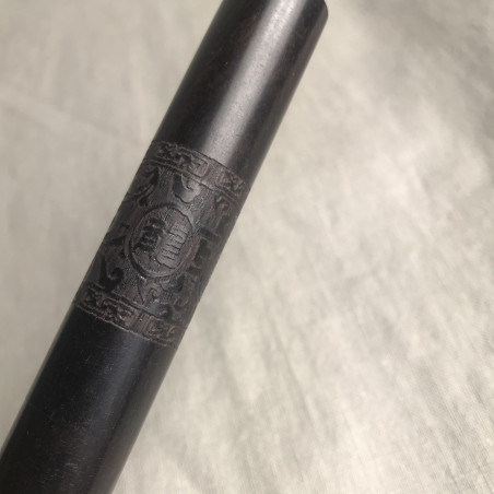 Ніж для пуера із чорного дерева з візерунком