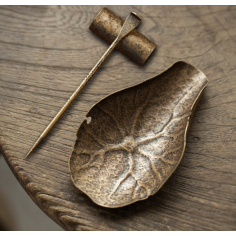 Чайні інструменти із металу (жовтий латунний колір)