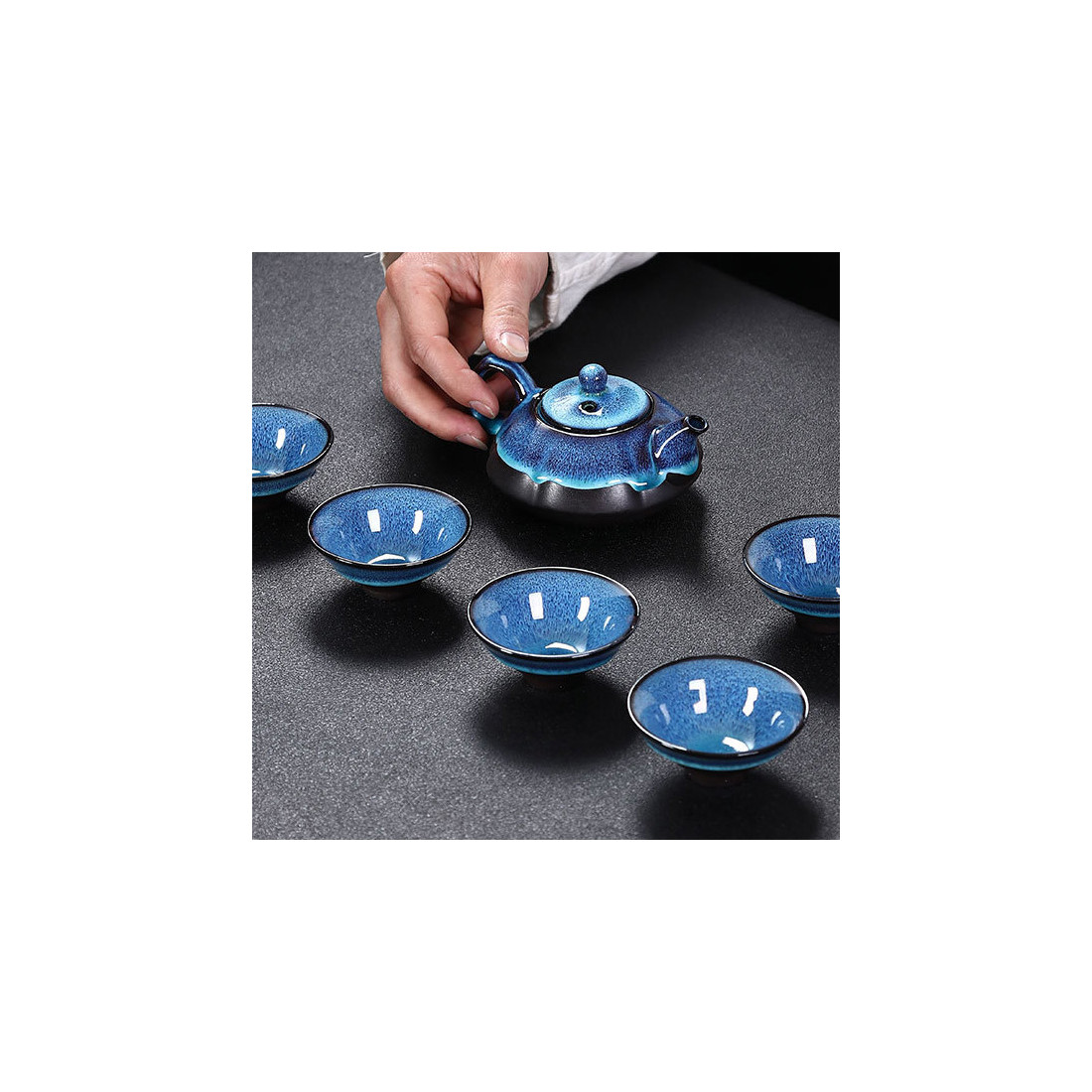 Хвиля - набір керамічного посуду в подарунковій коробці Хвиля - набір керамічного посуду в подарунковій коробці