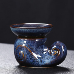 Блакитна заяча вовна - керамічне сито з підставкою 2