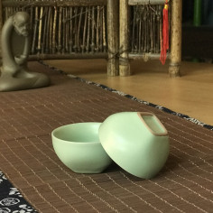 Зелена чаша з жуяо (набір "Спокій")