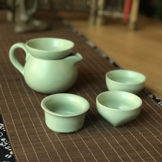 Зелена чаша з жуяо (набір "Спокій") 2